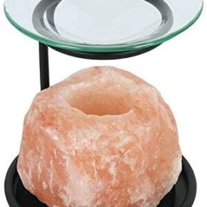 something different Natural Himalayan Salt lamp oil burner Boxed