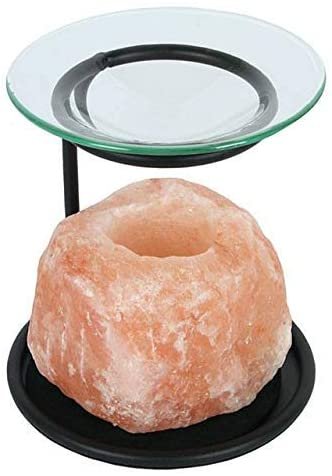 something different Natural Himalayan Salt lamp oil burner Boxed
