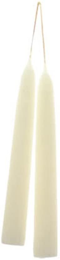 Witchcraft~Home Party Wedding 7" Antique White Taper Candle Pair
