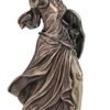 Magic  Collection~8 5/8 Inch Santeria Orishas Obba River Goddess Cold Cast Resin Bronze Finish Statue Shrine Idol