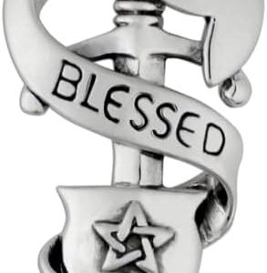 41EpZlcqtYL._AC_SL1000 Sterling Silver Blessed Be Wiccan Chalice Blade Pendant
