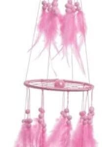 Light Collection~Pink Rose Dreamcatcher 11cm