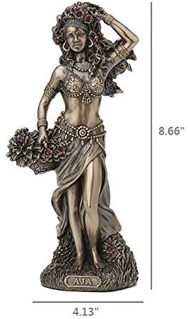 Magic  Collection~8 5/8 Inch Aja Santeria Orisha of Forest and Herbs Cold Cast Resin Antique Bronze Finish Statue Home Decor