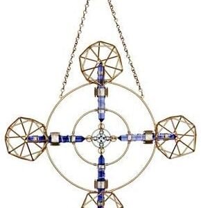 Crystal Healing Tool - Planetary Metatron Solar Form - Gold