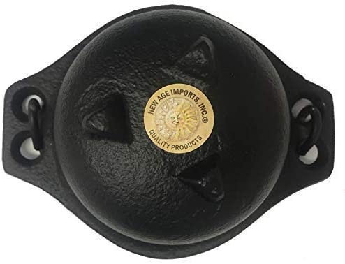 Witchcraft~Cast Iron Cauldron w/handle, ideal for smudging, incense burning, ritual purpose, decoration, candle holder, etc. (6"Diameter handle to handle, Inside Diameter 4 1/8")