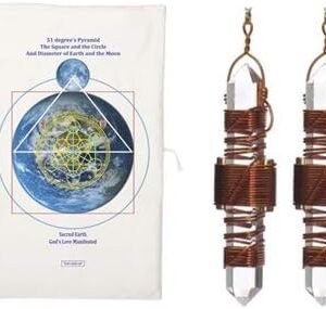 Magnetic Healing Mat System with Two 3.5" Quartz Crystal Etheric Weavers