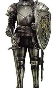 Witchcraft~Pacific Giftware PTC 7 Inch Medieval Knight with Shield and Sword Statue Figurine