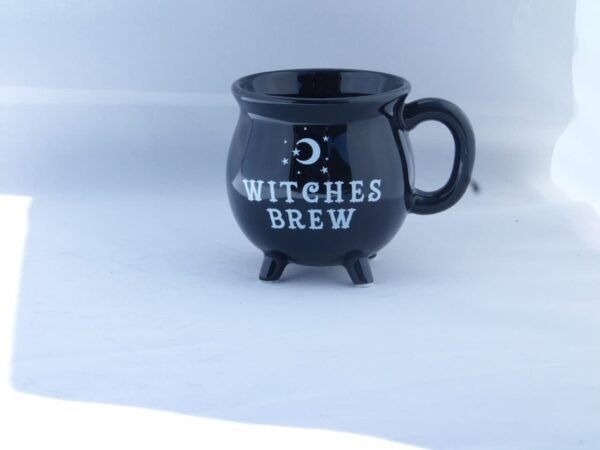 Witches Brew Cauldron Black Mug Novelty 10cm Tea Coffee Soup Cup Gift Boxed