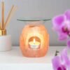 Himalayan Salt Lotus Oil Burner (One Size) (Pink)