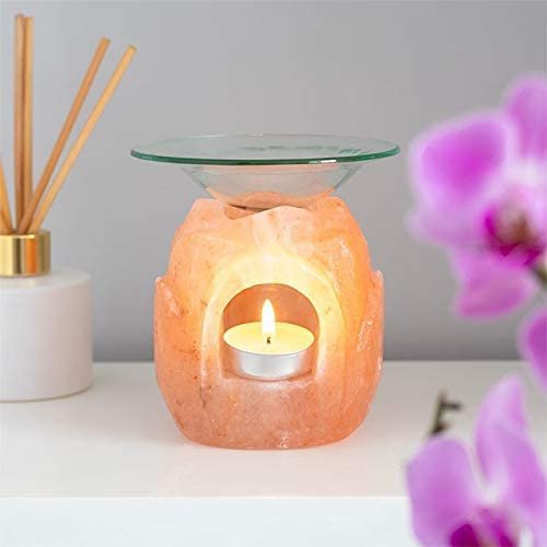 Himalayan Salt Lotus Oil Burner (One Size) (Pink)
