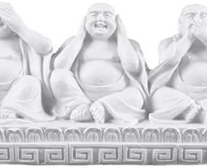 Home Decor~Something Different Wholesale See, Speak, Hear No Evil Buddha'S (6/72), Resin, Multicolour, 7x14x5 cm