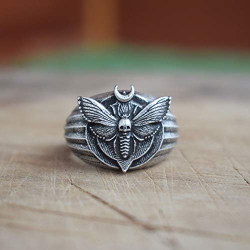 Death's Head Hawkmoth Moth Ring