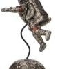Magic  Collection~6 1/8 Inch Zero G Astronaut Moon Landing Space Walk Cold Cast Resin Bronze Finish Statue Home Decor