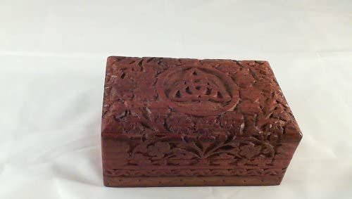 Witchcraft~FBBXT Triquetra Wooden Carved Box