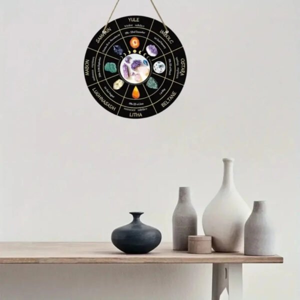 Magical Witchcraft Tree Wheel of the year Wooden Door Sign