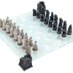 Dark Collection~Vampire & Werewolf Chess Set 44cm Black