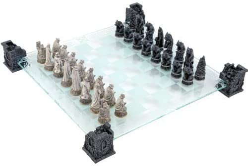 Dark Collection~Vampire & Werewolf Chess Set 44cm Black