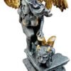 Magicun  Collection~Winged Angel & Gargoyle Mythical Hand Painted Pewter & Gold