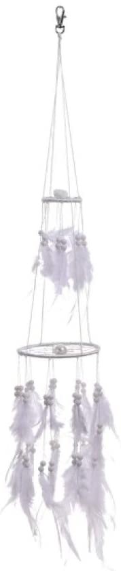 Light Collection~Ivory Rose 11cm Dreamcatcher, White