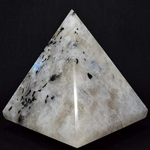 Witchcraft~SHIVANSH CREATIONS Healing Crystals Chakra Stones Quartz Pyramid, Reiki Energy Meditation Negative Ion Generator Pyramid for Positive Energy (Rainbow Moonstone, 25-30 MM)