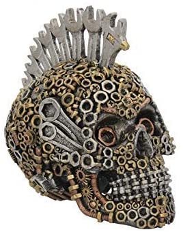Steampunk Collection~Mechanically Minded Small Figurine 19cm Silver