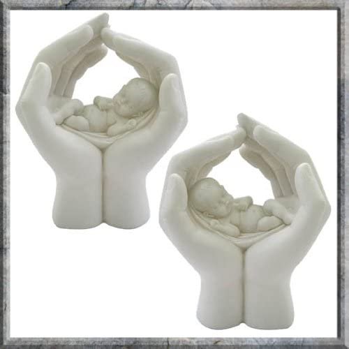 Light Collection~Shelter Set of 2 7cm, Resin, White