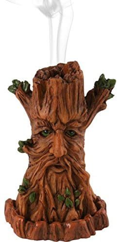 Home Decor~Something Different Tree Shape Man Incense Cone Burner, Multi-Colour
