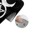 Triple Moon Goddess Decal Pentacle Wicca Pagan Witch Bathroom Rug Mat