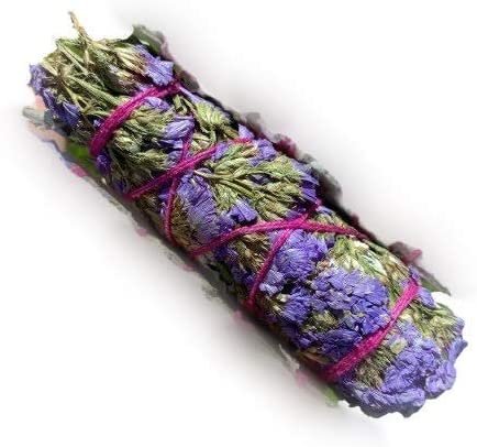 Witchcraft~P.S. Boutique One White Sage Smudge Stick with Purple Sinuata
