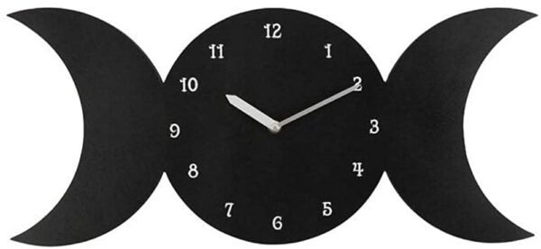 Home Decor~Something Different Triple Moon Wall Clock (One Size) (Black)