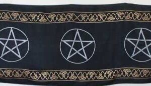 Witchcraft~Three Pentagram Altar Cloth