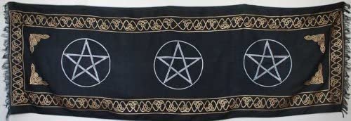 Witchcraft~Three Pentagram Altar Cloth