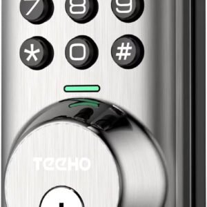Keypad Keyless Entry Smart Electronic Digital Deadbolt Door Lock for Front Door - Satin Nickel