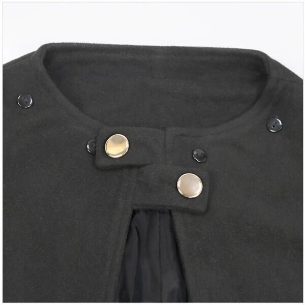 Men's Medieval Coat Cloak Larp Viking Renaissan Winter Fur Collar Pirate Cosplay Cape Women Halloween Gothic Steampunk Costume