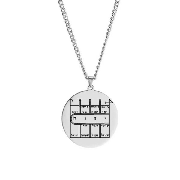 Silver Color 44 Solomon Pentacles Seal of Jupiter Mars Mercury Moon Saturn Sun Venus Talisman Pendant Stainless Steel Necklace