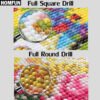 HOMFUN Full Square/Round Drill 5D DIY Diamond Painting "Text landscape" 3D Embroidery Cross Stitch 5D Home Decor Gift