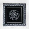 49*49cm Black Tarot game Tablecloth divine tool flannelette Beautiful Star pentacle Game Tarot Board Game mat Accessories Tarot &Divination