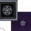 49*49cm pentacle Tarot game tablecloth non-woven material board game textiles  tarots table cover playing cards Tarot &Divination