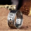 Sterling Silver Egyptian Hieroglyphics Ring Jewelry with Horus Anubis