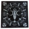 49x49cm Tarot Pagan Altar cloth Black flannel magic tablecloth Divination tablecloths constellation Tarot &Divination