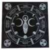 49x49cm Tarot Pagan Altar cloth Black flannel magic tablecloth Divination tablecloths constellation Tarot &Divination