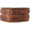 Medieval Leather Laced Wide Belt Men Larp Celtic Viking Pirate Warrior Armor Costume Double Buckle Strap Braided WaistBand Wrap