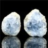 Celestite Geode Natural Crystal Quartz Stone Geomantic Omen Healing Mineral Rock Home Decor Blue Crystal Hole