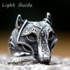 Viking wolf Ring Punk animal Ring Fancy Halloween Jewelry