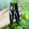 Obsidian Knife –  Black Obsidian Crystals  Polishing Stone Crystal Dagger for Spiritual Healing and Protection
