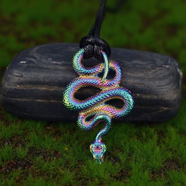 4type Witch Snake Necklace Serpent Pendant Amulet Magic Gothic Pagan Jewelry For Women