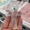 Natural crystal white crystal Egyptian goddess of the cross symbolic point healing reiki