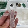 Natural crystal white crystal Egyptian goddess of the cross symbolic point healing reiki