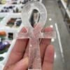 Natural crystal white crystal Egyptian goddess of the cross symbolic point healing reiki