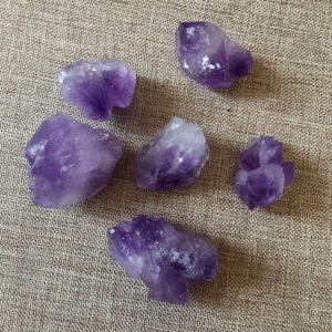 Magicun Crystal~50g Natural amethyst cluster Amethyst grave sharp bone original stone specimen mineral crystal decoration decorative fish tank